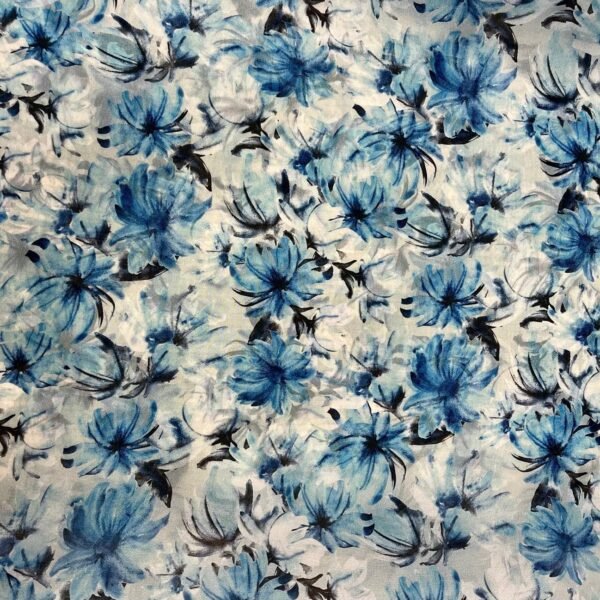Organza Flor Azul