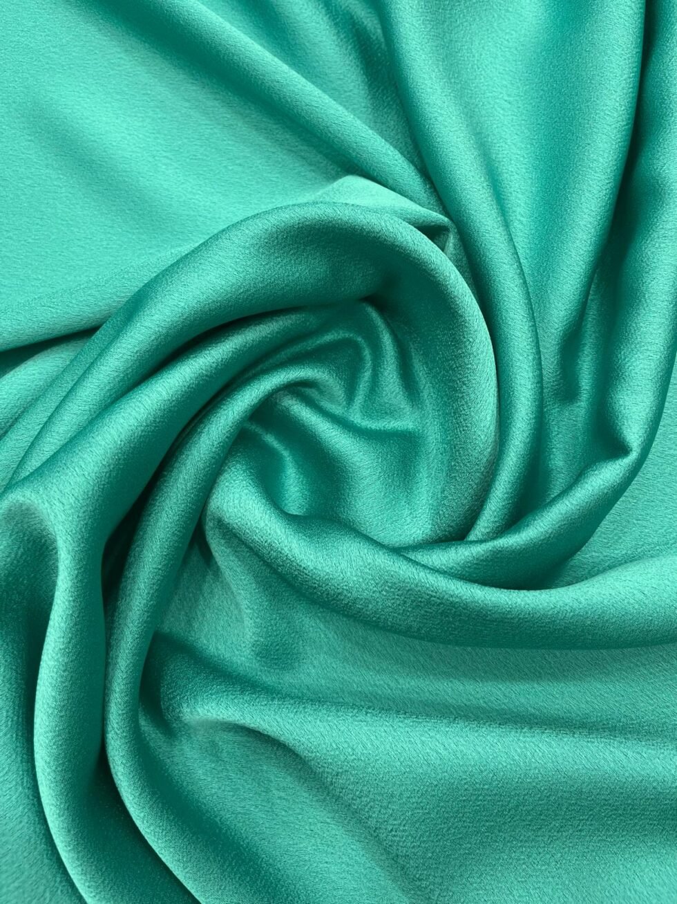 Crep Satén Verde Agua