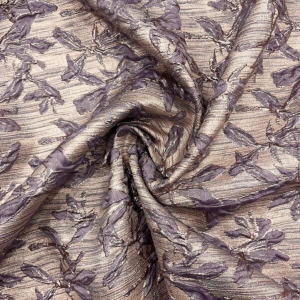 Brocado Lurex Berenjena / Nude