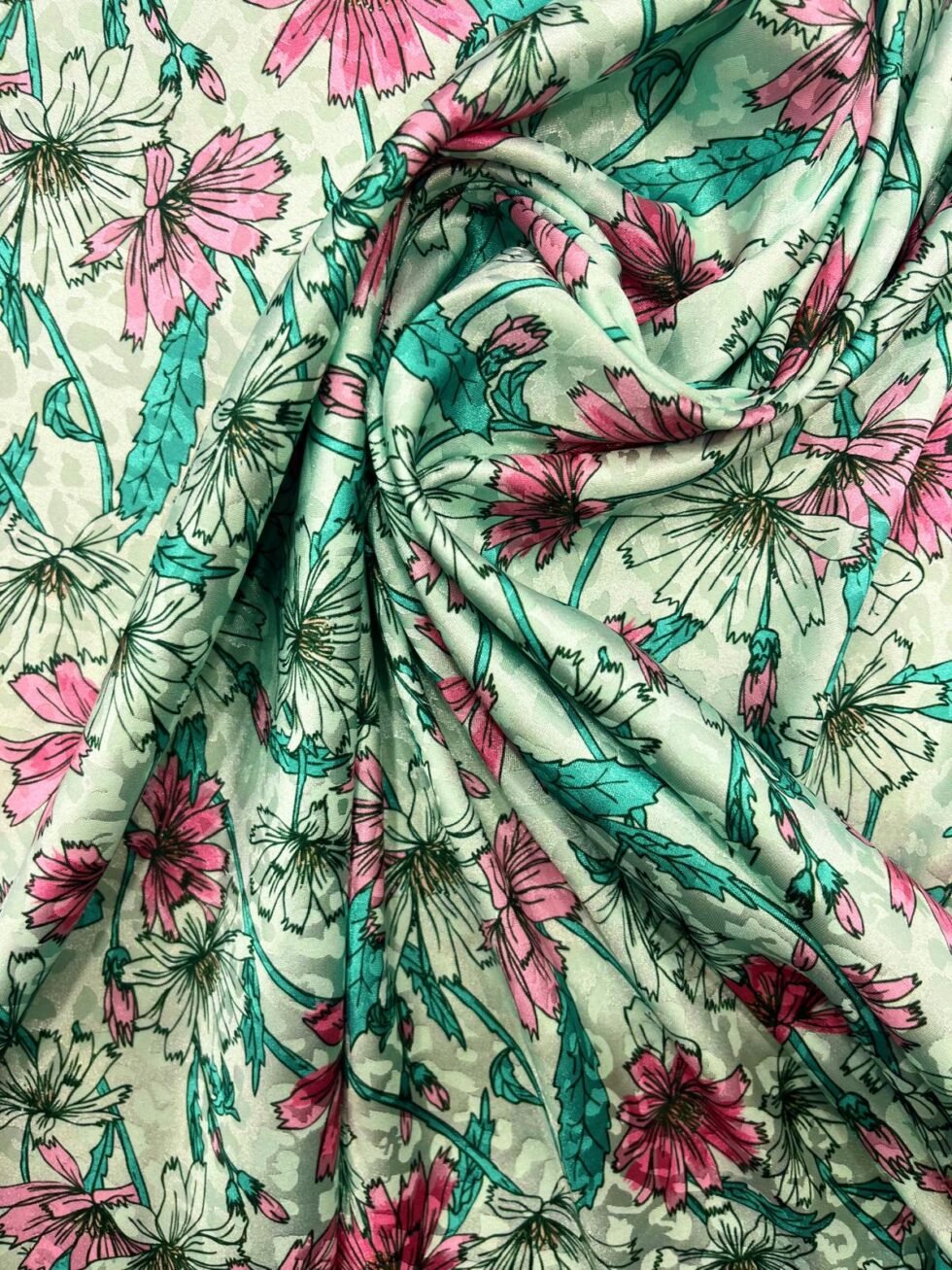 Jacquard Flor Rosa - Imagen 2