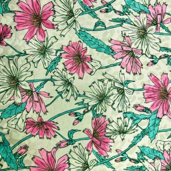 Jacquard Flor Rosa