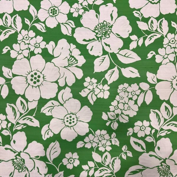Dupión Seda Flor Verde