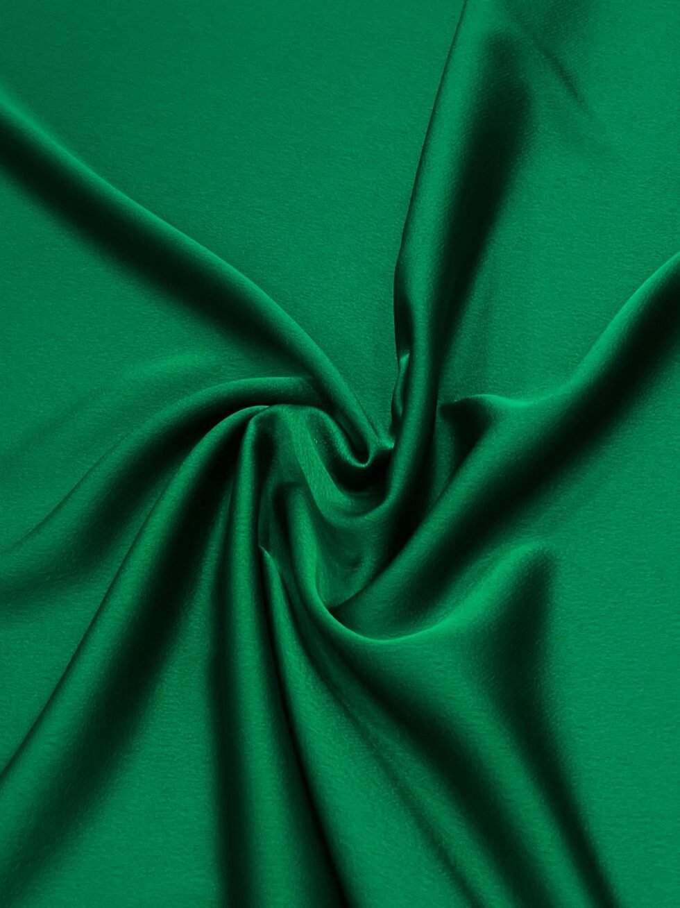Crep Satén Verde Esmeralda