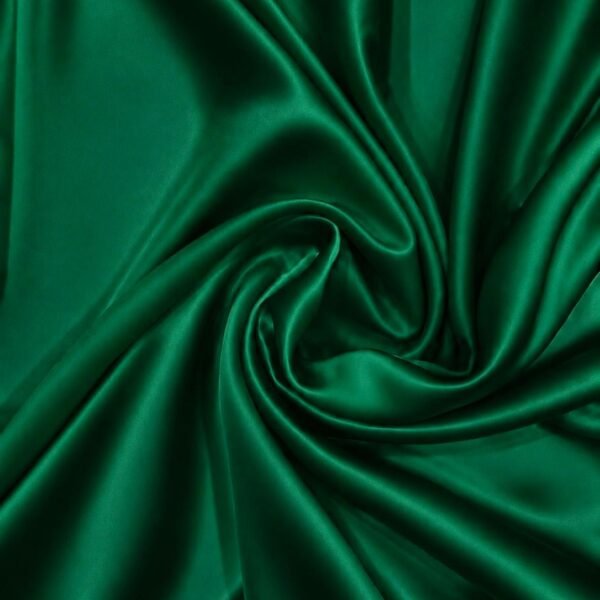 Crep Satén Verde Esmeralda