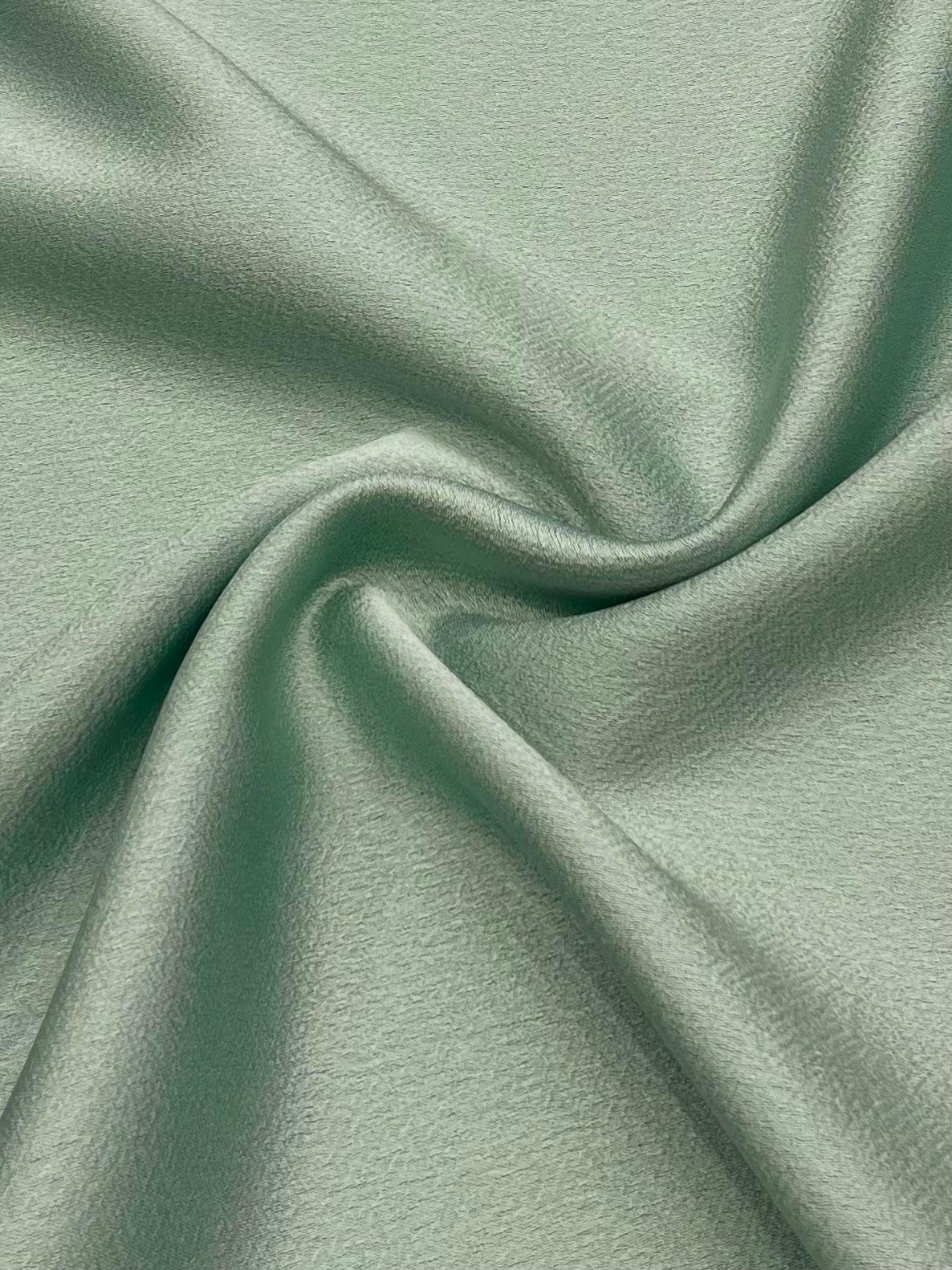Crep Satén Verde Jabonoso - Imagen 2