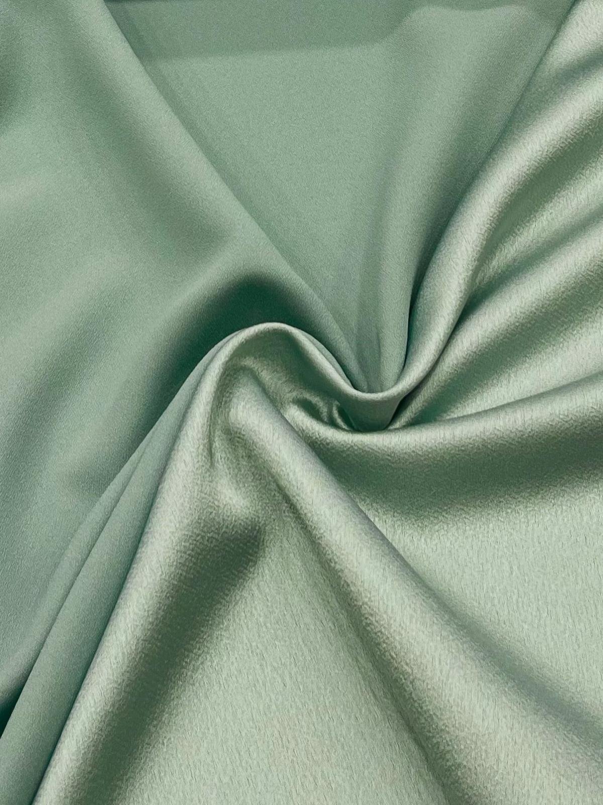 Crep Satén Verde Jabonoso