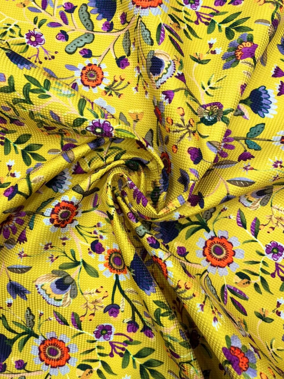 Piqué Amarillo Flor