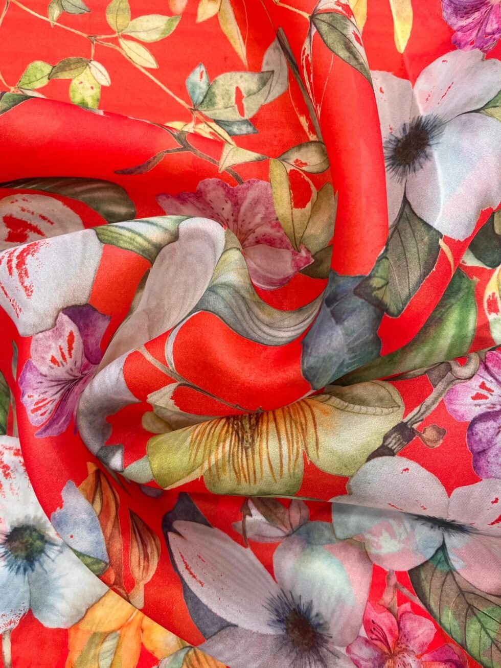 Organza Flor Rojo - Imagen 2