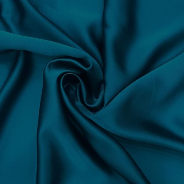 Crep Satén Azul Petroleo