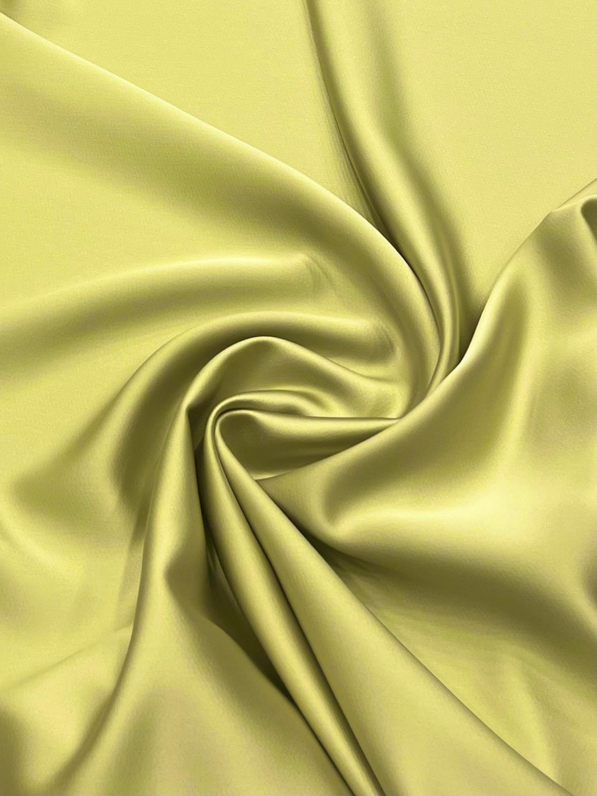 Crep Satén Verde Manzana