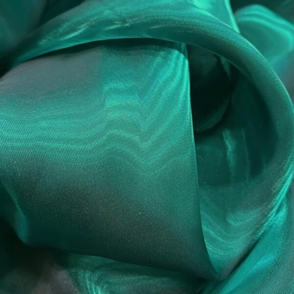 Organza Verde Petroleo