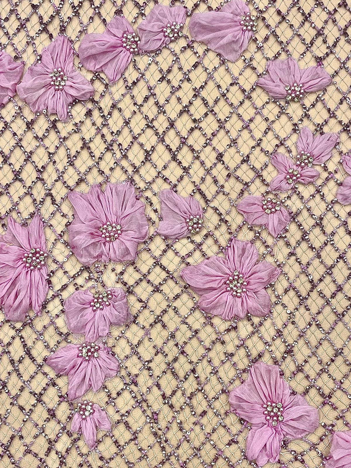 Malla Bordada Malva - Imagen 4