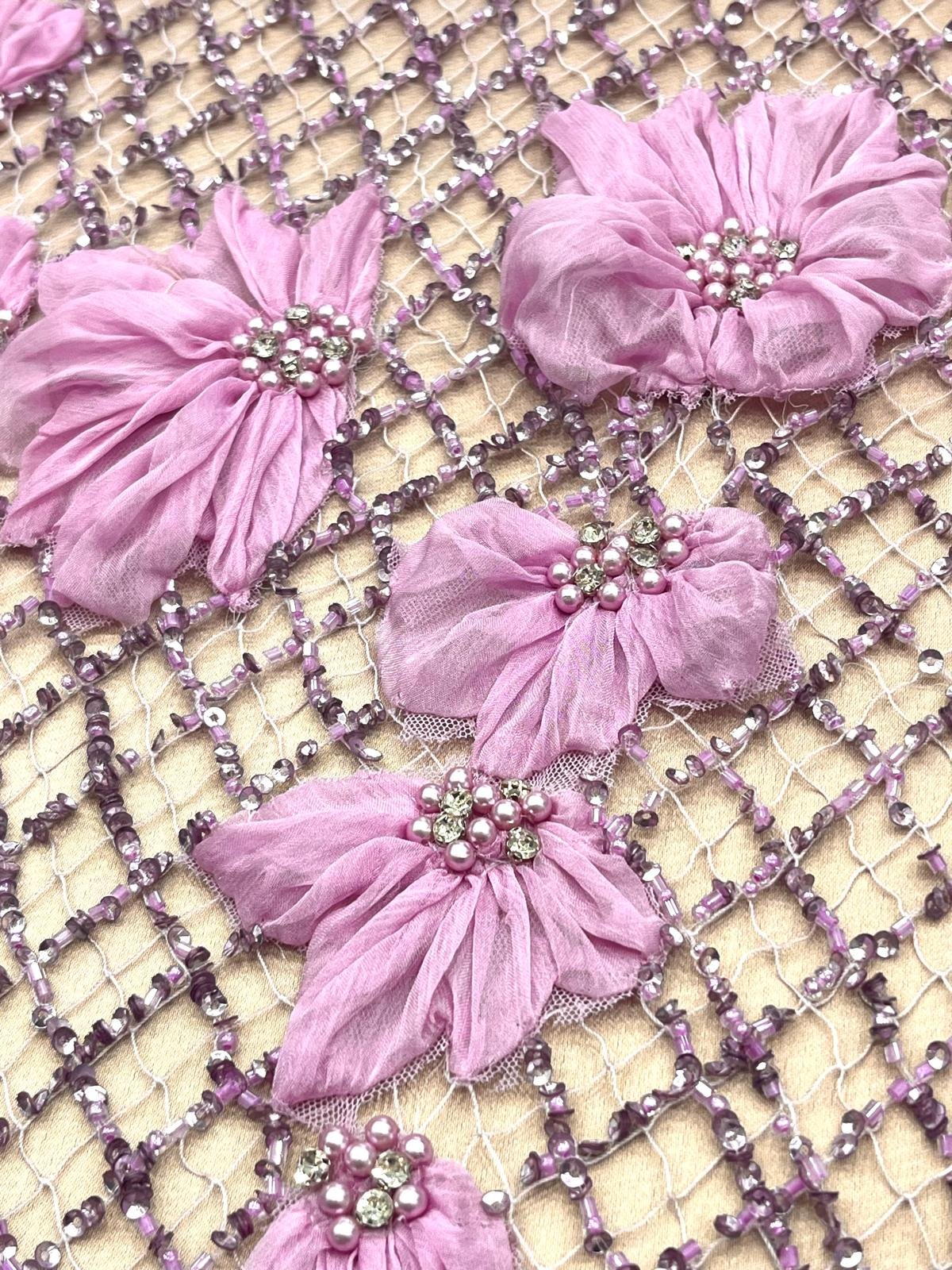 Malla Bordada Malva - Imagen 3