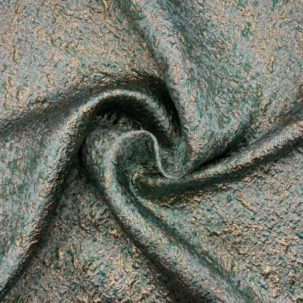 Brocado Lurex Oro / Verde Agua