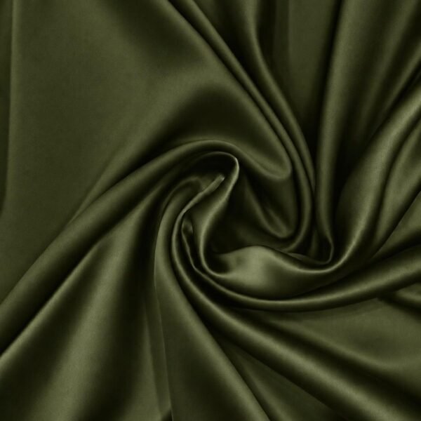 Crep Satén Verde Militar